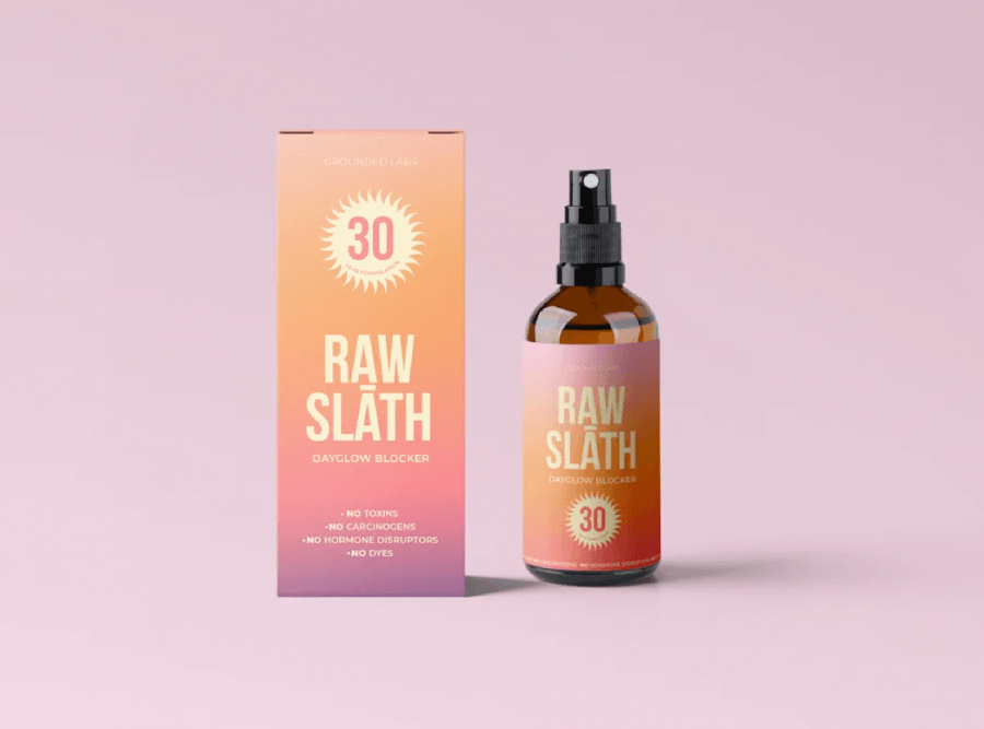 일몰 톤을 활용한 화장품 패키지( 출처:99designs의 Nadya Nadya )