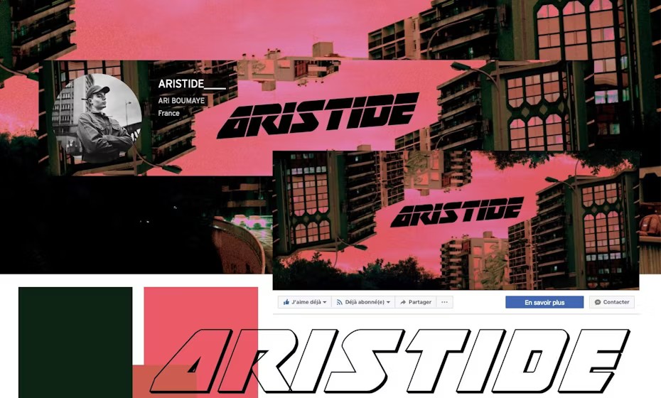 Brutalist visual identity for Artside via Lola Docq