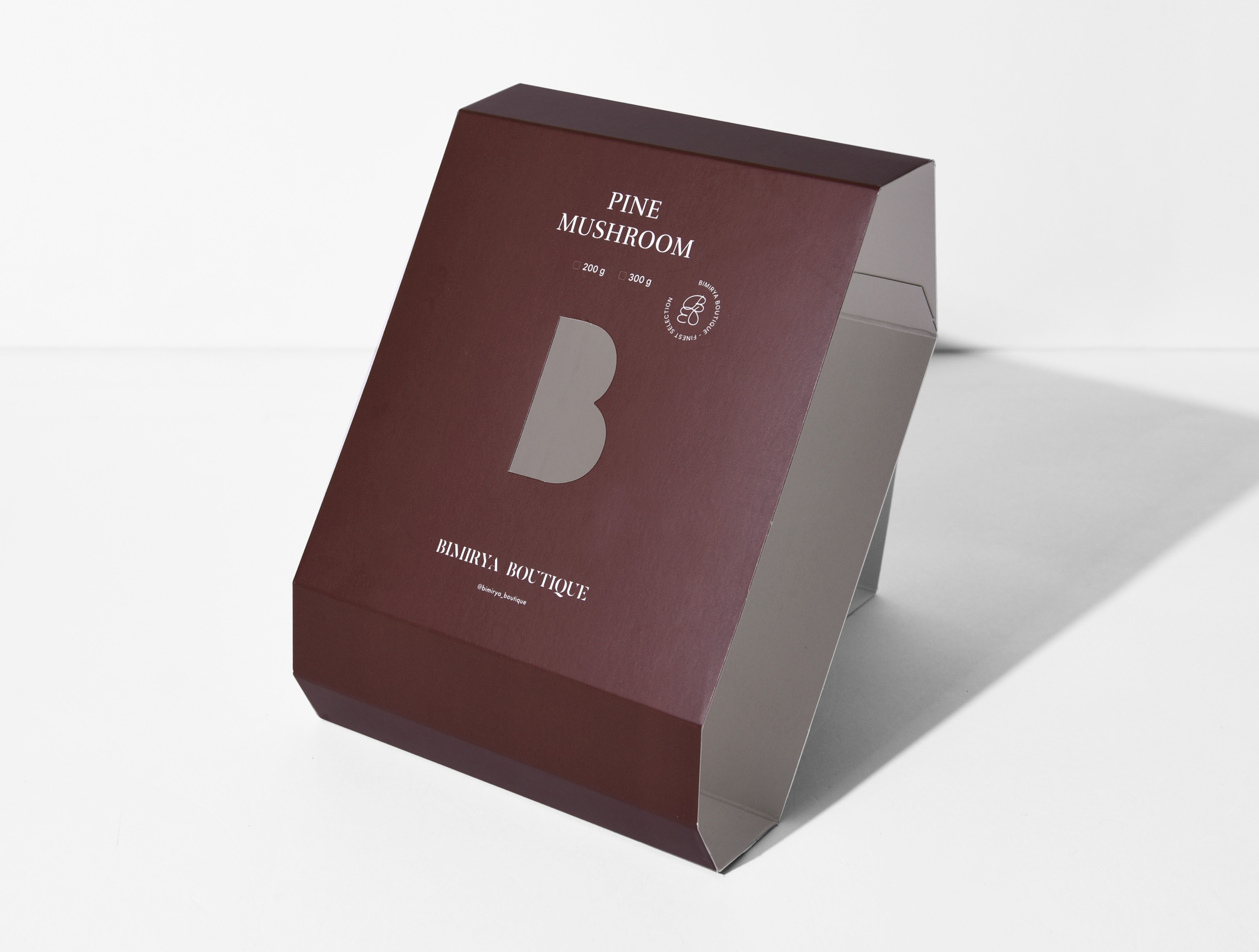 자연산 송이버섯 포장 슬리브 패키지 제작하여 4