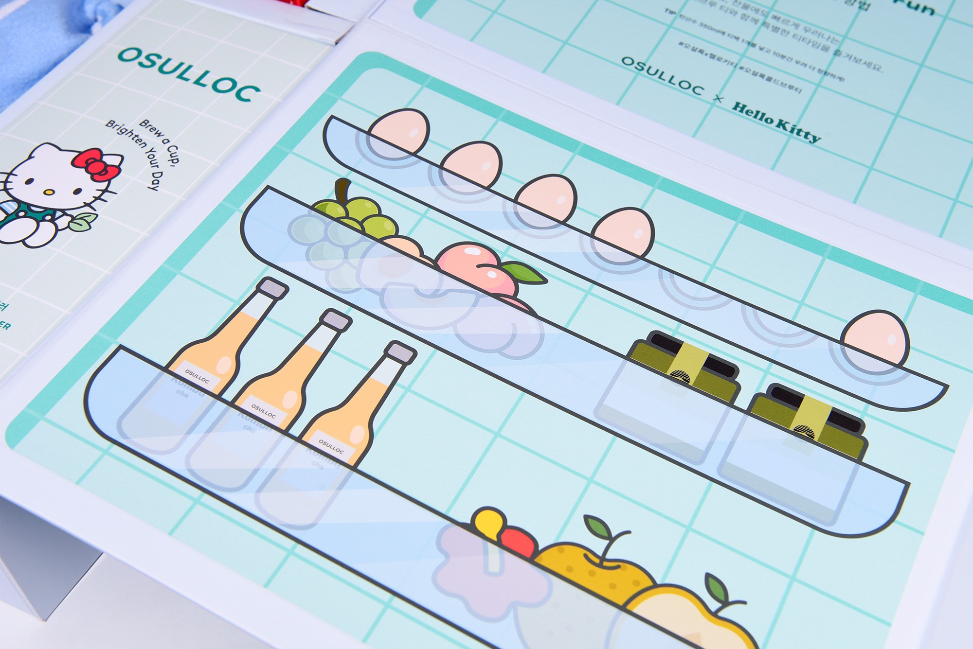 오설록 헬로키티 콜라보레이션 프레스킷 패키지 제작하여 4